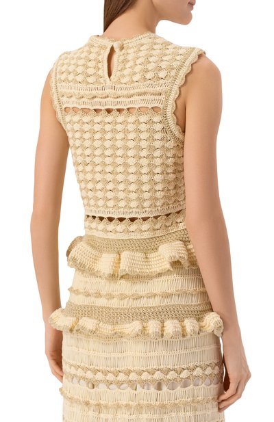 Топ из вискозы и хлопка ZIMMERMANN, арт. 6564TRS262, фото 4