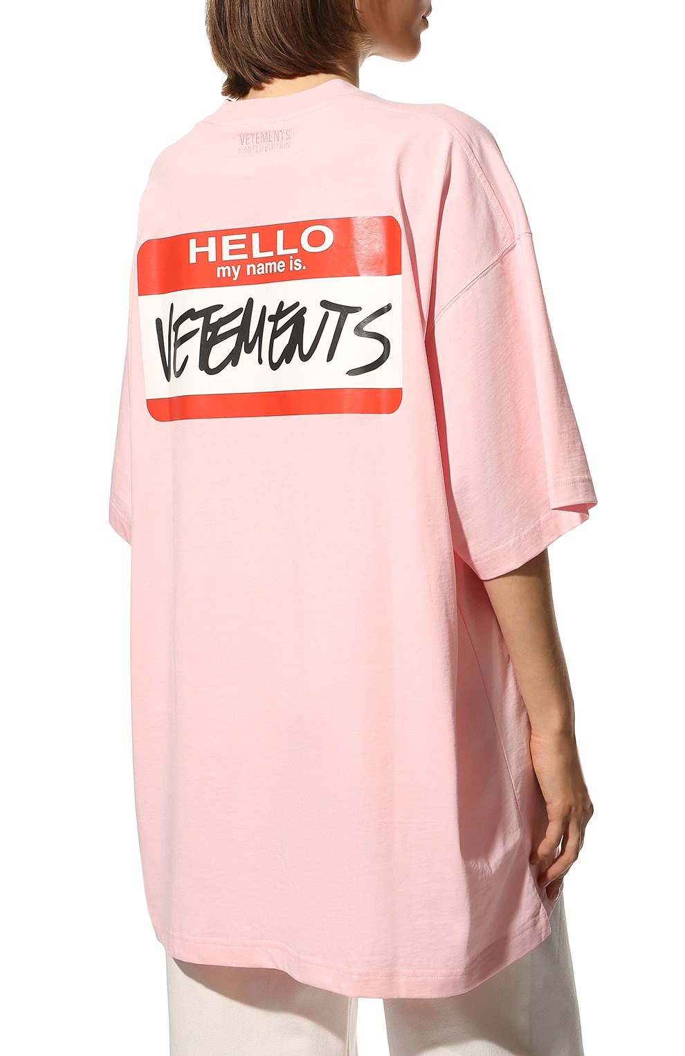 Хлопковая футболка VETEMENTS, арт. UE52TR140P 1602/W, фото 4