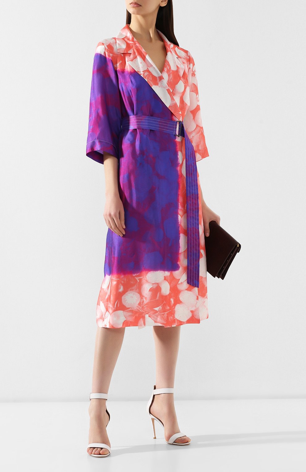 Платье с поясом DRIES VAN NOTEN розового цвета по цене 79900 руб., арт. 191-11098-7361, фото 2 Платье с поясом DRIES VAN NOTEN, арт. 191-11098-7361, фото 2