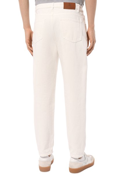 Джинсы straight fit BRUNELLO CUCINELLI белого цвета по цене 94150 руб., арт. M262PB2275, фото 4 Джинсы straight fit BRUNELLO CUCINELLI, арт. M262PB2275, фото 4