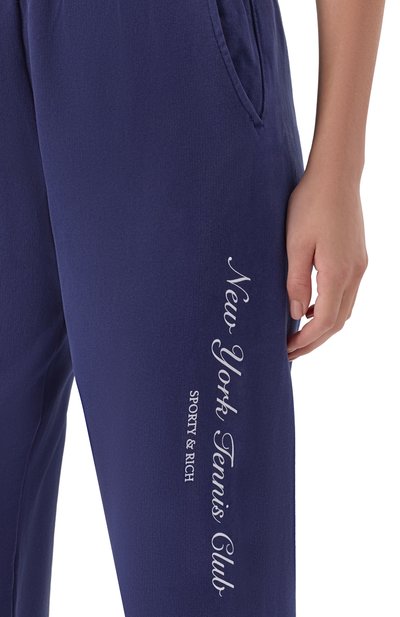 Хлопковые джоггеры SPORTY AND RICH, арт. PA036621402BL106, фото 5