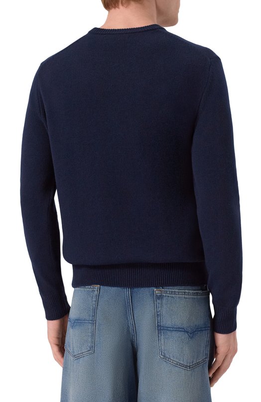 Джемпер из шерсти и вискозы MC2 Saint Barth HER0001-02919I/HER0N Синий  HER0001-02919I/HER0N Фото 4