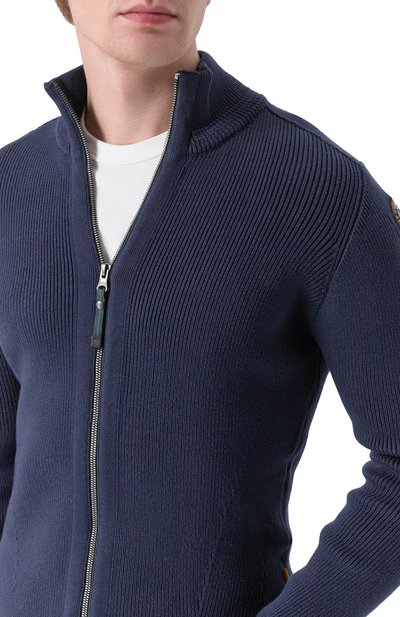 Хлопковый кардиган PARAJUMPERS темно-синего цвета по цене 35100 руб., арт. 25WMPMKNRG02, фото 5 Хлопковый кардиган PARAJUMPERS, арт. 25WMPMKNRG02, фото 5