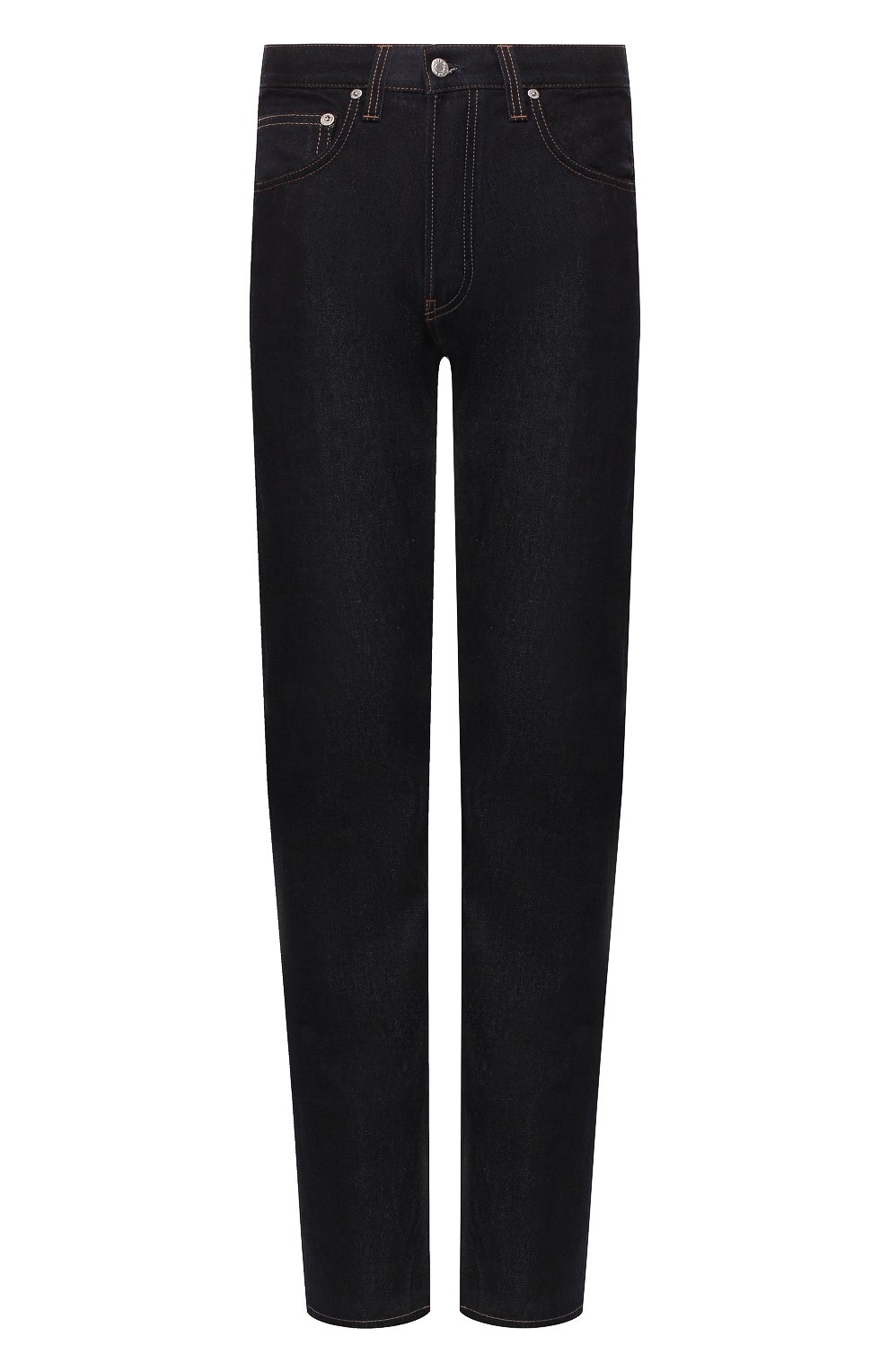 Джинсы HELMUT LANG темно-синего цвета по цене 29950 руб., арт. I09DM208, фото 1 Джинсы HELMUT LANG, арт. I09DM208, фото 1