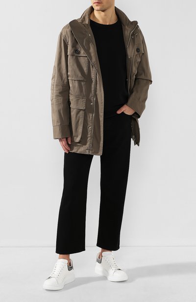 Кожаные кеды oversized ALEXANDER MCQUEEN, арт. 606549/WHX9H, фото 2