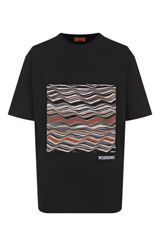 Хлопковая футболка Missoni DS25WL06/BJ00PJ Чёрный DS25WL06/BJ00PJ