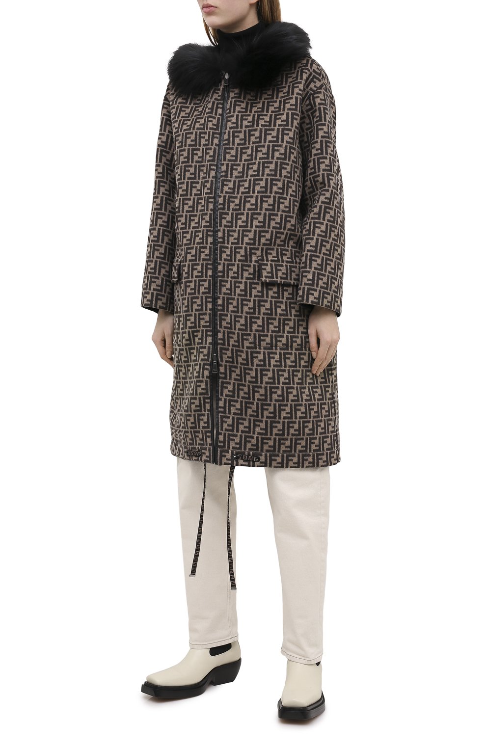 Шерстяная парка FENDI, арт. FF8581 A5HD, фото 3