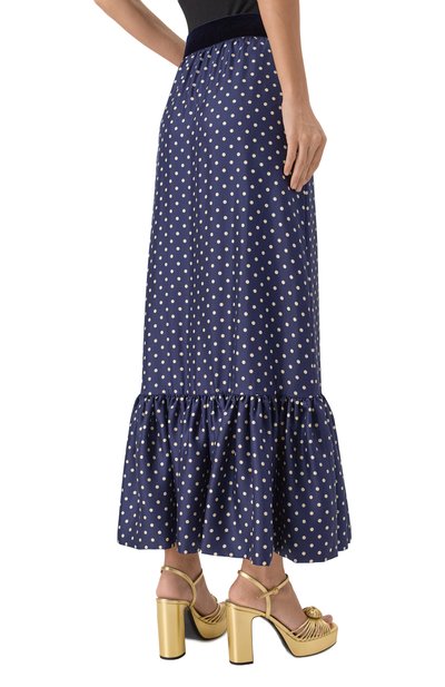 Шелковая юбка VALENTINO, арт. 7B3RADS1/9ML, фото 4