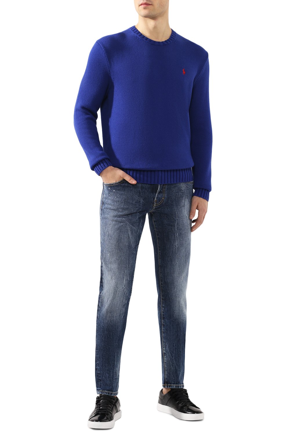 Хлопковый свитер POLO RALPH LAUREN, арт. 710727573, фото 2