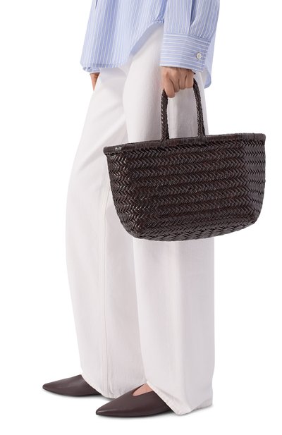 Сумка-тоут triple jump small DRAGON DIFFUSION темно-коричневого цвета по цене 38950 руб., арт. 8811, фото 2 Сумка-тоут triple jump small DRAGON DIFFUSION, арт. 8811, фото 2