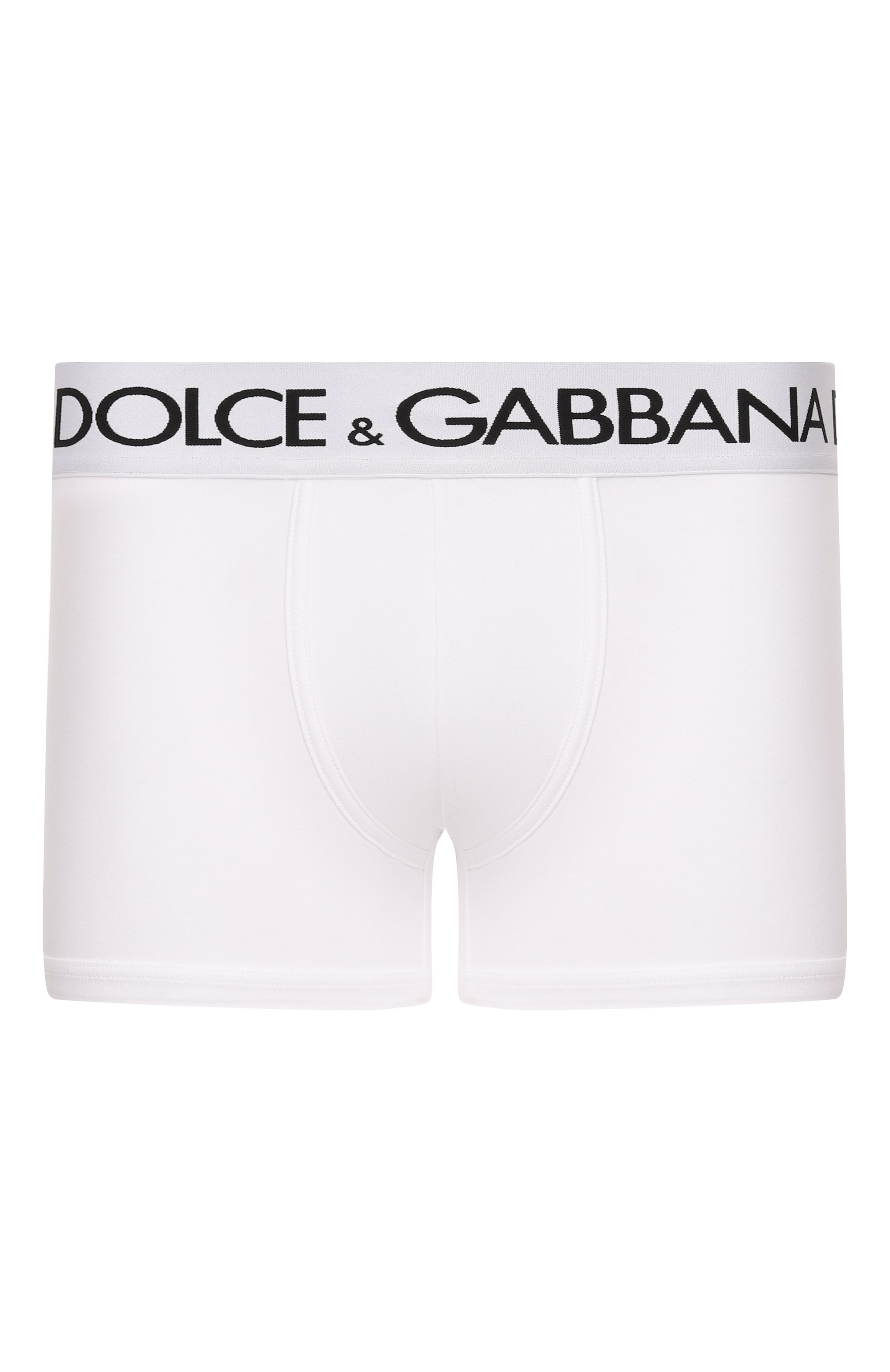 Хлопковые боксеры DOLCE & GABBANA белого цвета по цене 8420 руб., арт. M4B97J/0NN97_001, фото 1 Хлопковые боксеры DOLCE & GABBANA, арт. M4B97J/0NN97_001, фото 1