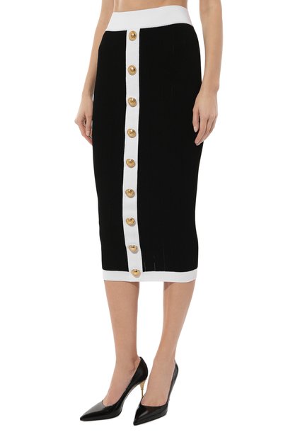 Юбка из вискозы BALMAIN, арт. BF1LD066/KF01, фото 3
