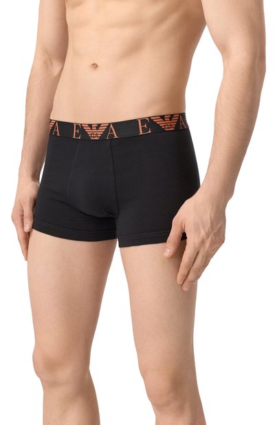Комплект из трех боксеров EMPORIO ARMANI черного цвета по цене 6740 руб., арт. EM000259/AF10778, фото 4 Комплект из трех боксеров EMPORIO ARMANI, арт. EM000259/AF10778, фото 4