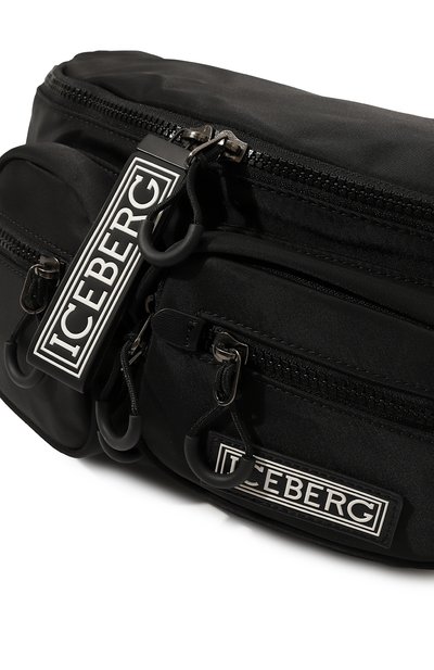 Текстильная поясная сумка ICEBERG черного цвета по цене 22800 руб., арт. 7203/6967, фото 3 Текстильная поясная сумка ICEBERG, арт. 7203/6967, фото 3