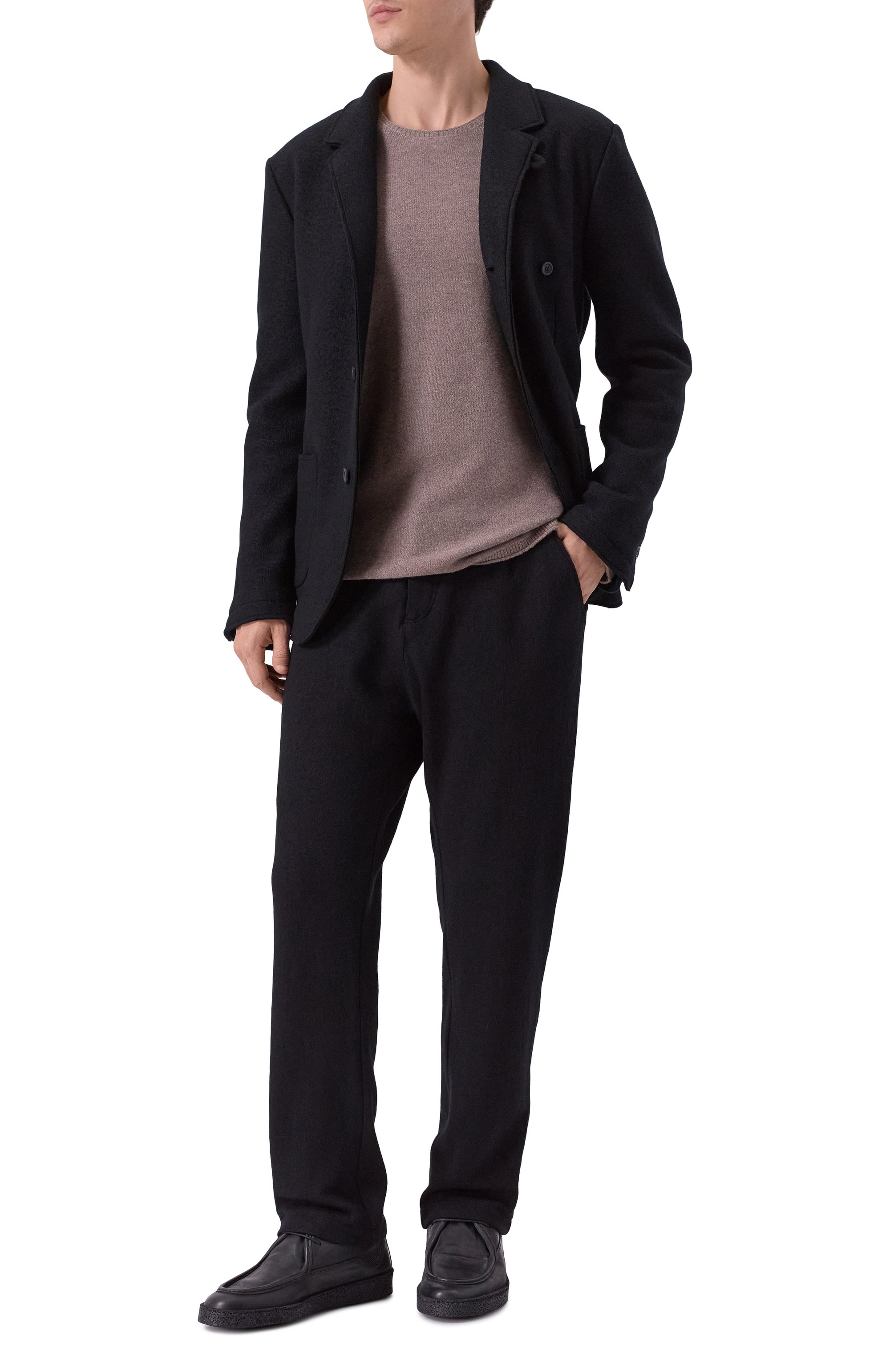 Шерстяные брюки HANNES ROETHER черного цвета по цене 57250 руб., арт. BAR21BE.PLUS.502, фото 2 Шерстяные брюки HANNES ROETHER, арт. BAR21BE.PLUS.502, фото 2