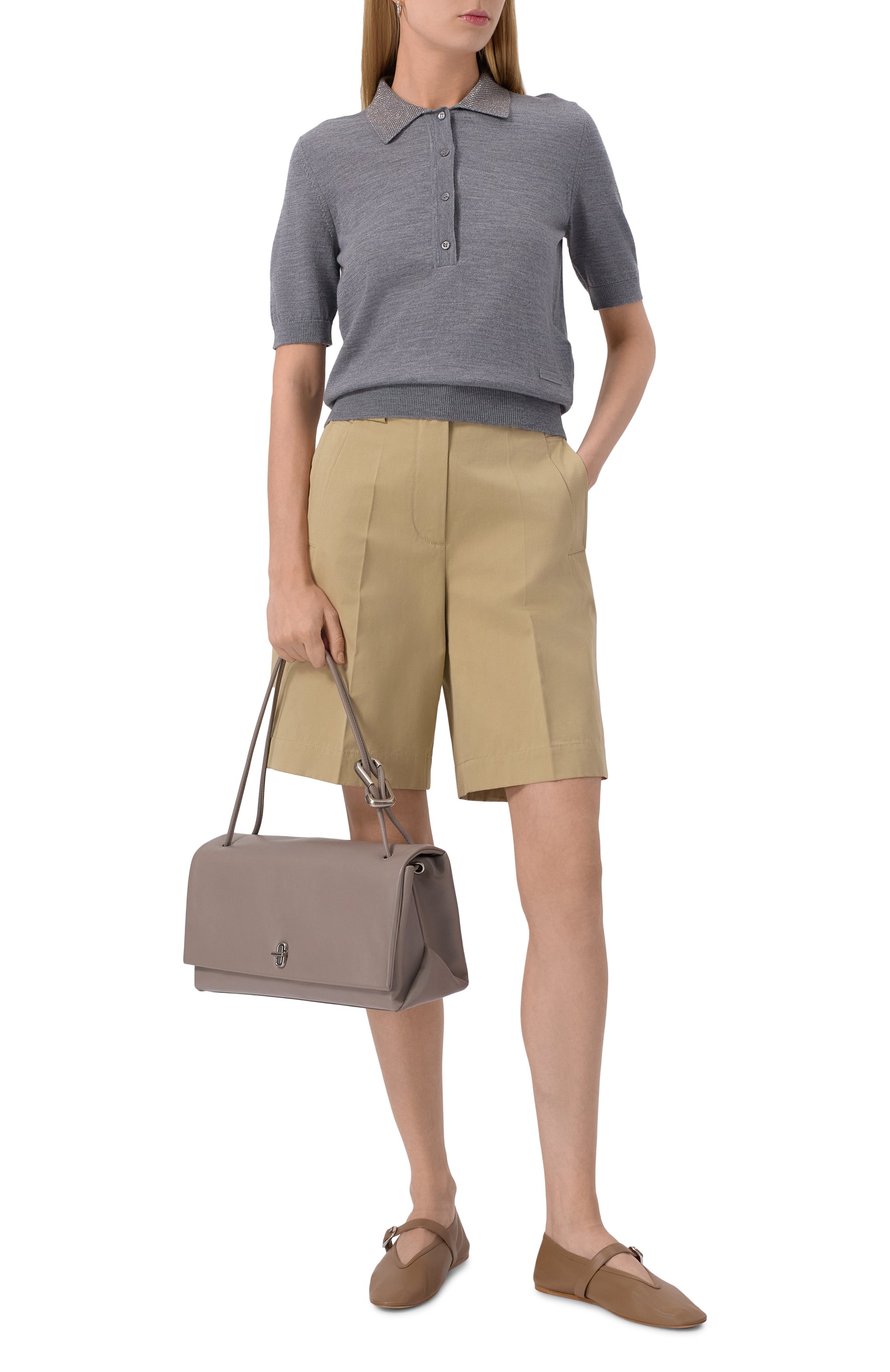 Сумка the dual large MARC JACOBS (THE) темно-бежевого цвета по цене 84400 руб., арт. 2F4HSH011H04, фото 7 Сумка the dual large MARC JACOBS (THE), арт. 2F4HSH011H04, фото 7