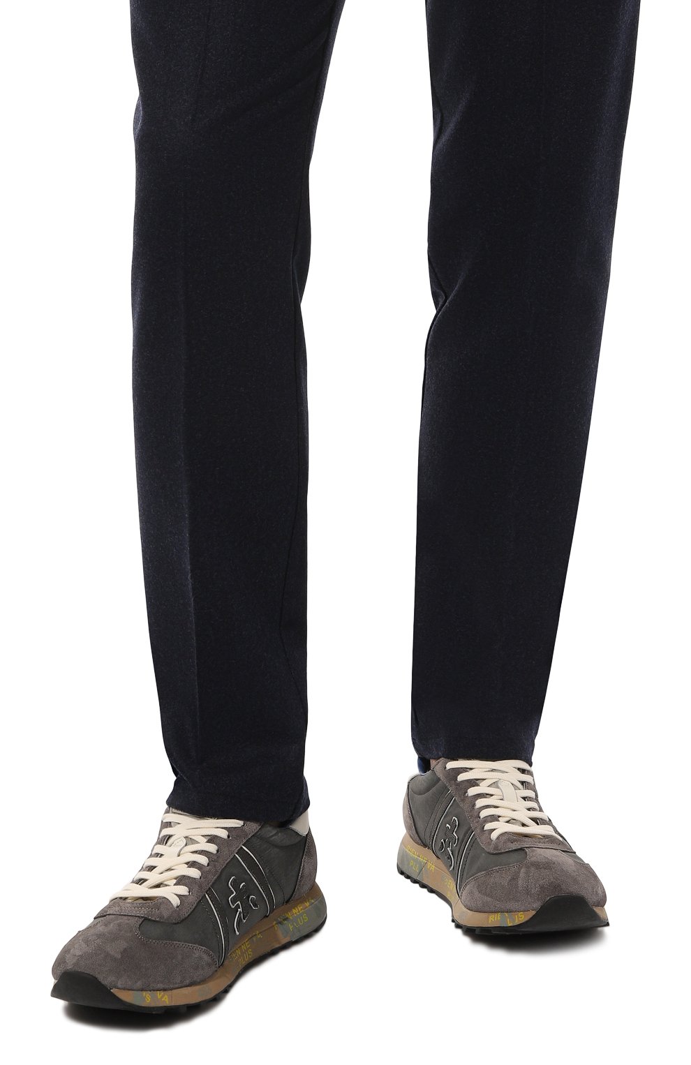 Комбинированные кроссовки lucy PREMIATA серого цвета по цене 26800 руб., арт. LUCY/VAR 6411, фото 3 Комбинированные кроссовки lucy PREMIATA, арт. LUCY/VAR 6411, фото 3