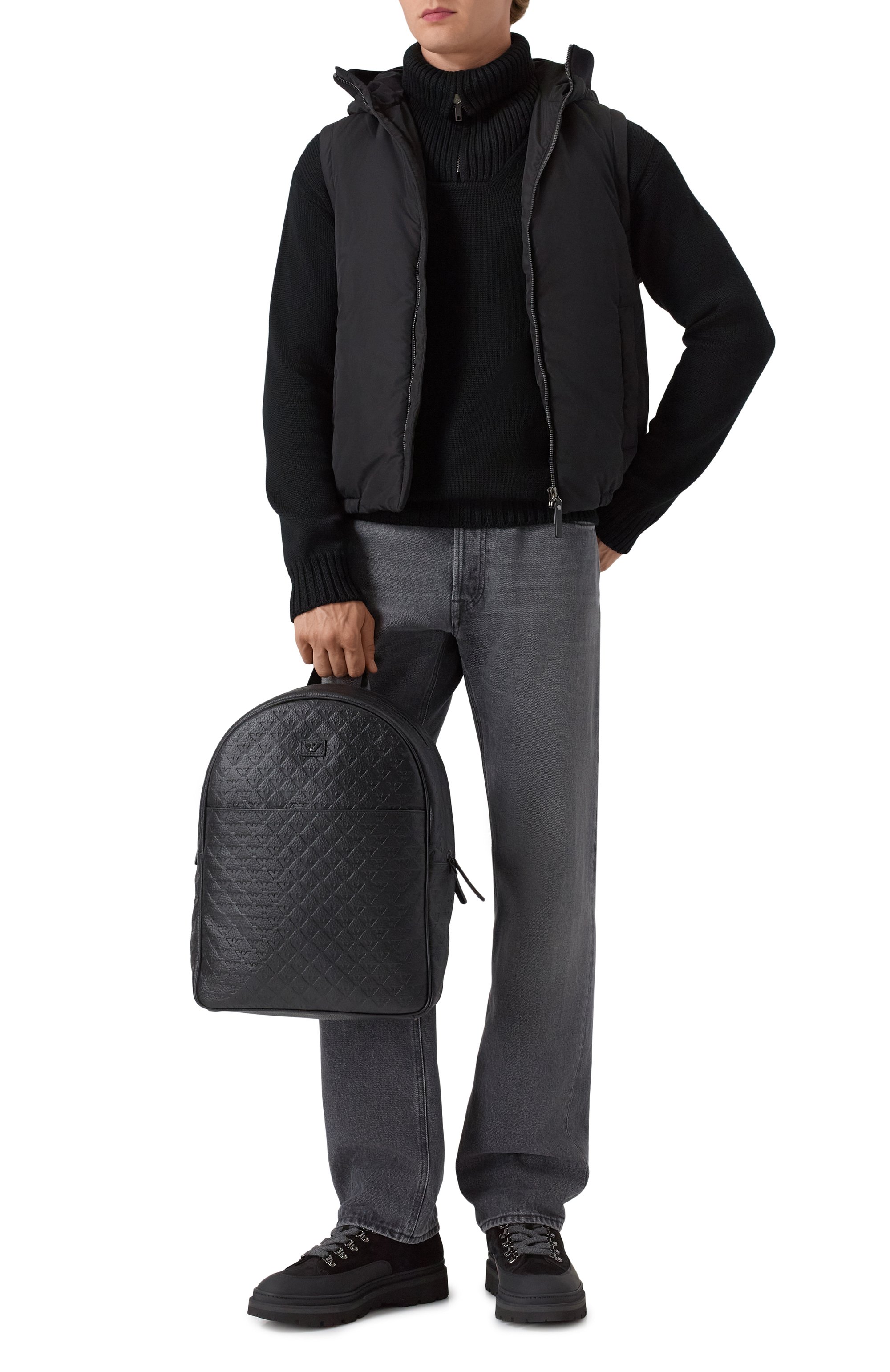 Рюкзак EMPORIO ARMANI черного цвета по цене 79750 руб., арт. EM001678/AF14774, фото 7 Рюкзак EMPORIO ARMANI, арт. EM001678/AF14774, фото 7