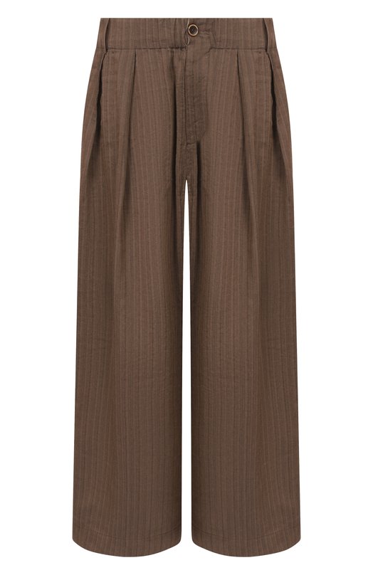 Брюки изо льна и вискозы Uma Wang UM3512 Коричневый UM3512