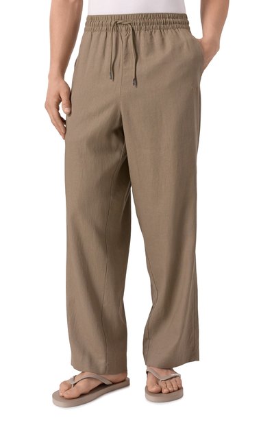 Брюки изо льна и вискозы EMPORIO ARMANI, арт. EM000586/AF12356, фото 3