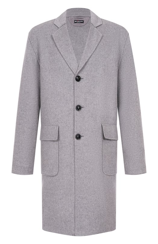 Кашемировое пальто Kiton UW2180V0409H08 Серый UW2180V0409H08