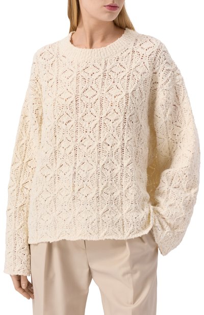 Свитер из хлопка и шелка LOULOU DE SAISON, арт. NIA, фото 3