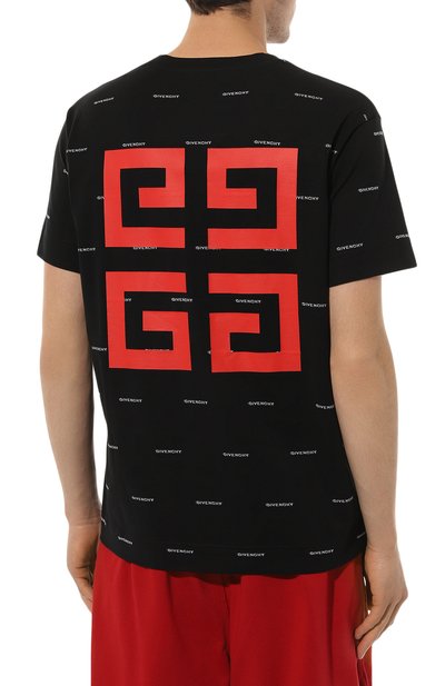 Хлопковая футболка GIVENCHY, арт. BM716R/3YE4, фото 4