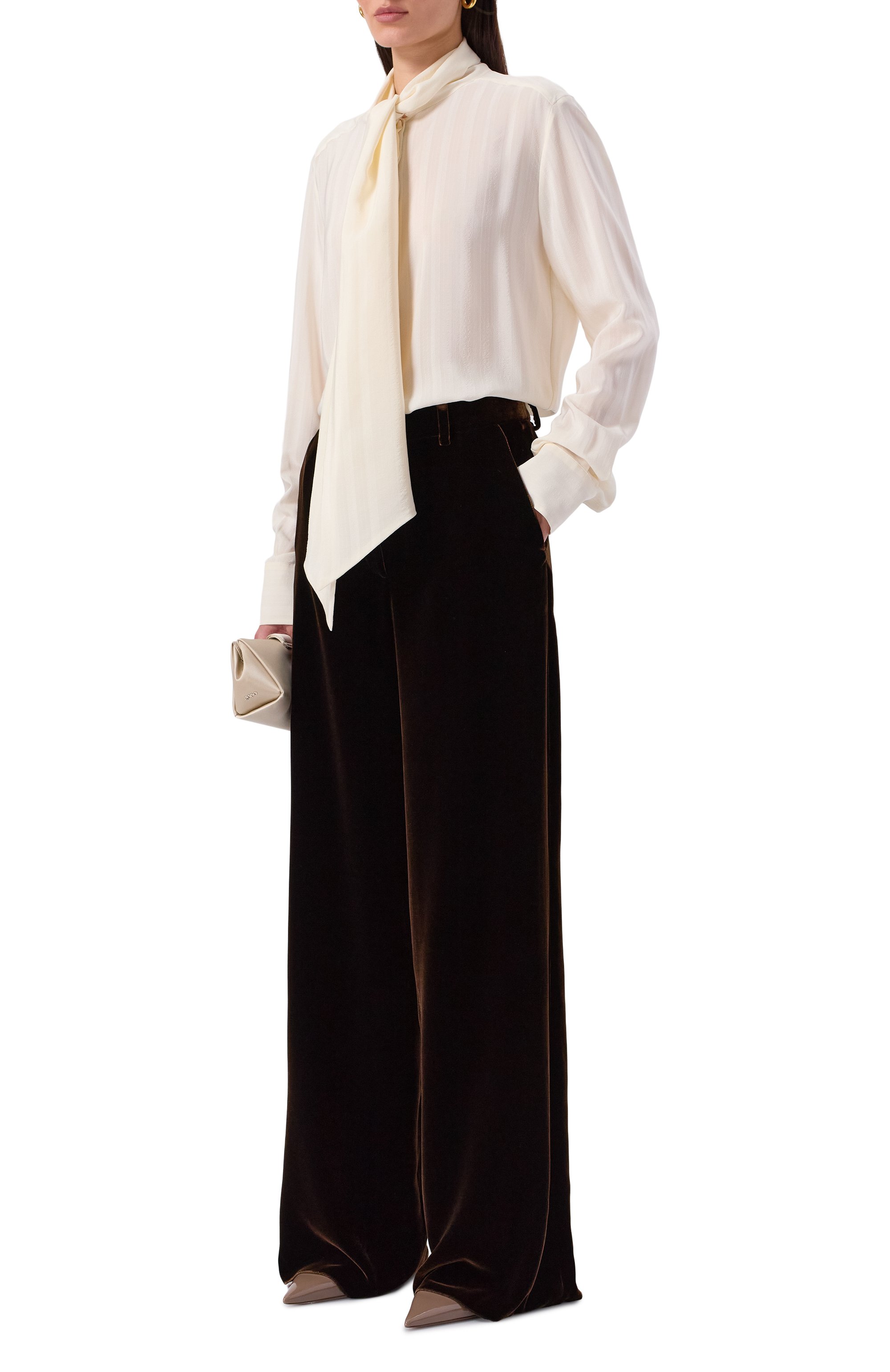 Бархатные брюки GIORGIO ARMANI, арт. GW001563/TE10831, фото 2