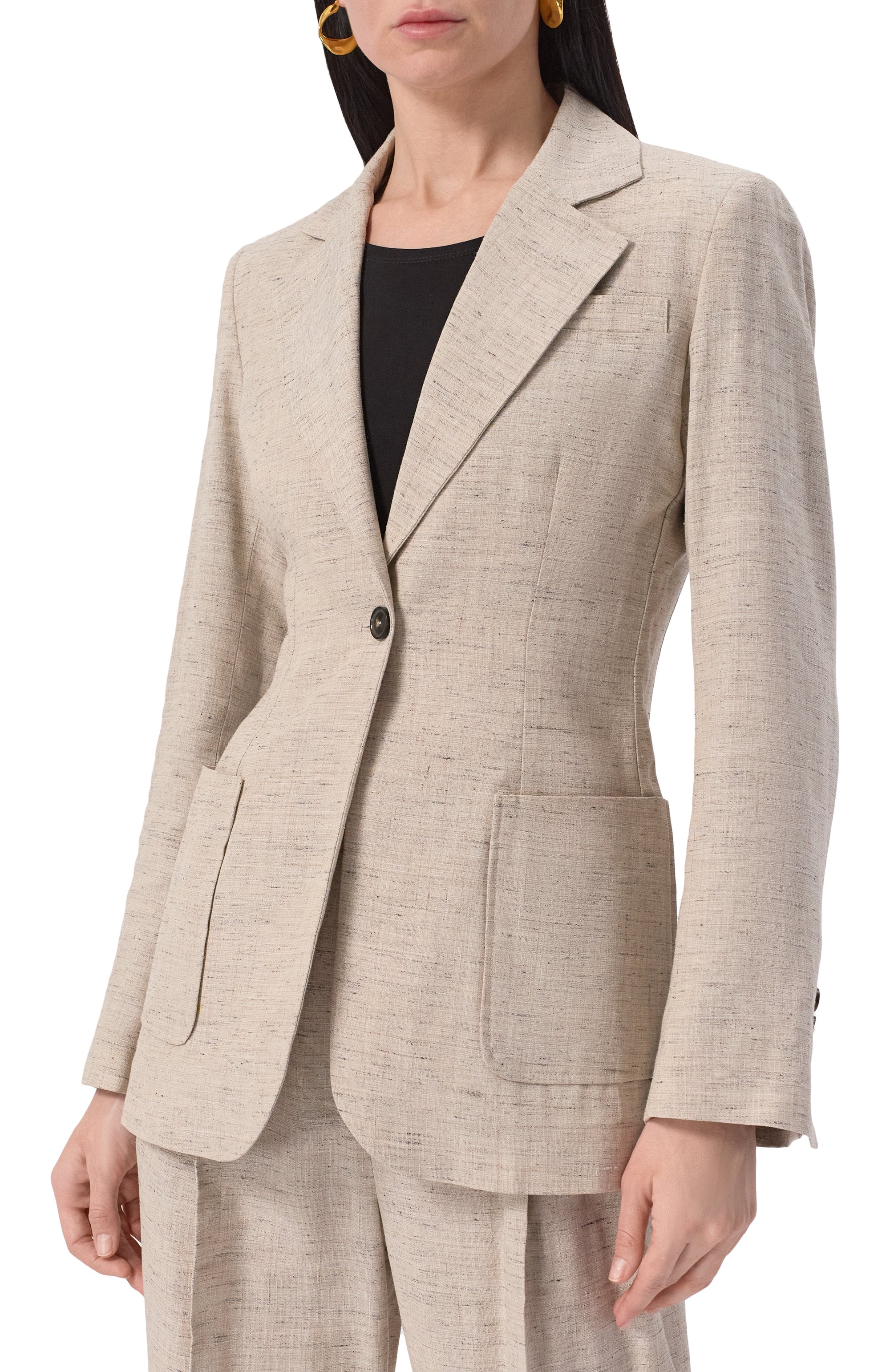 Жакет из вискозы и льна ERIKA CAVALLINI, арт. P5S006, фото 3