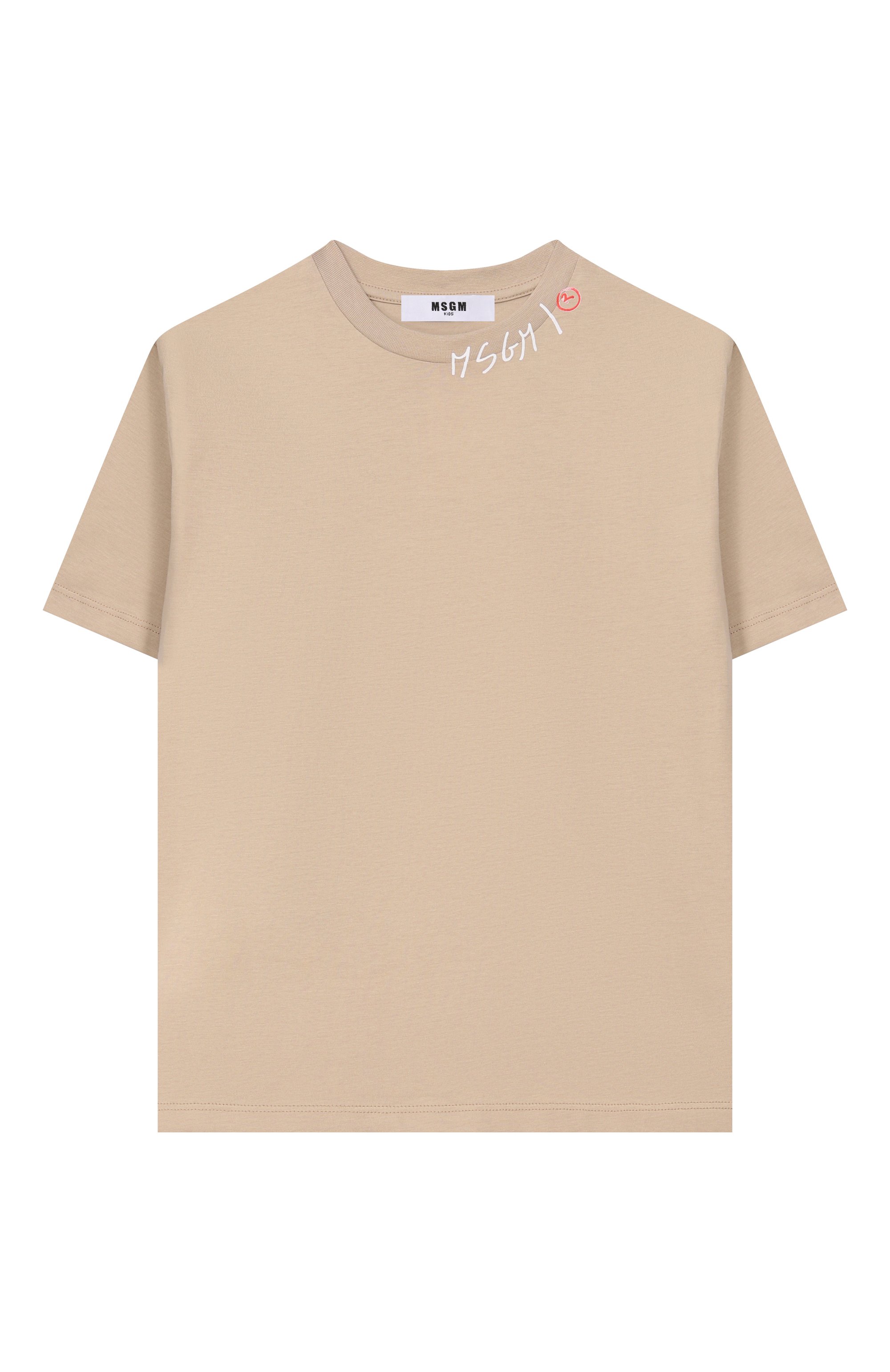 Хлопковая футболка MSGM KIDS, арт. S6MSJBTH240, фото 1