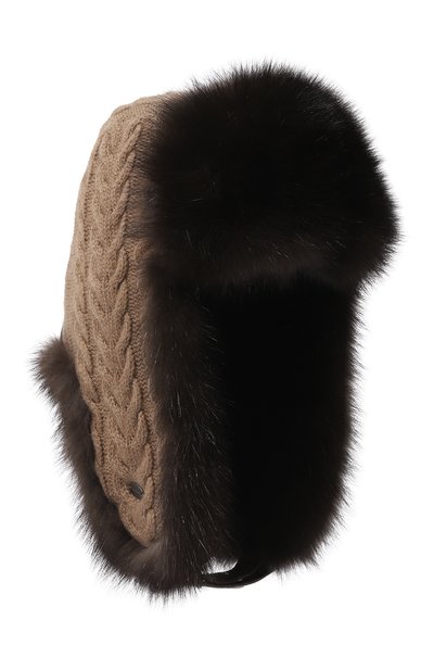 Шапка-ушанка из меха соболя BLACK SABLE, арт. BS-47CF1, фото 3