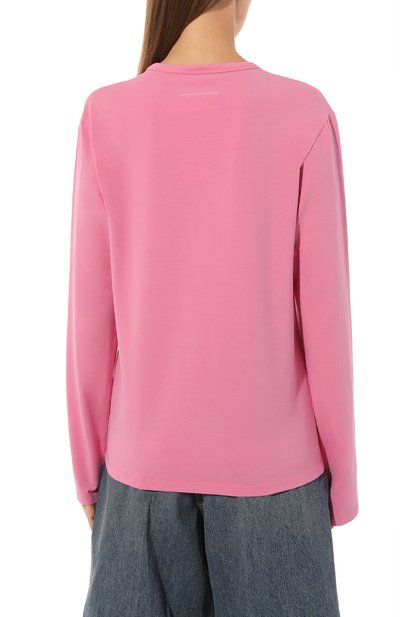 Хлопковый лонгслив MM6, арт. SH0GC0024/M20010, фото 4