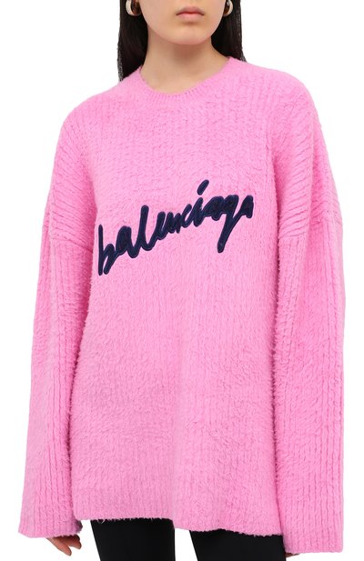 Хлопковый пуловер BALENCIAGA, арт. 628736/T3182, фото 4