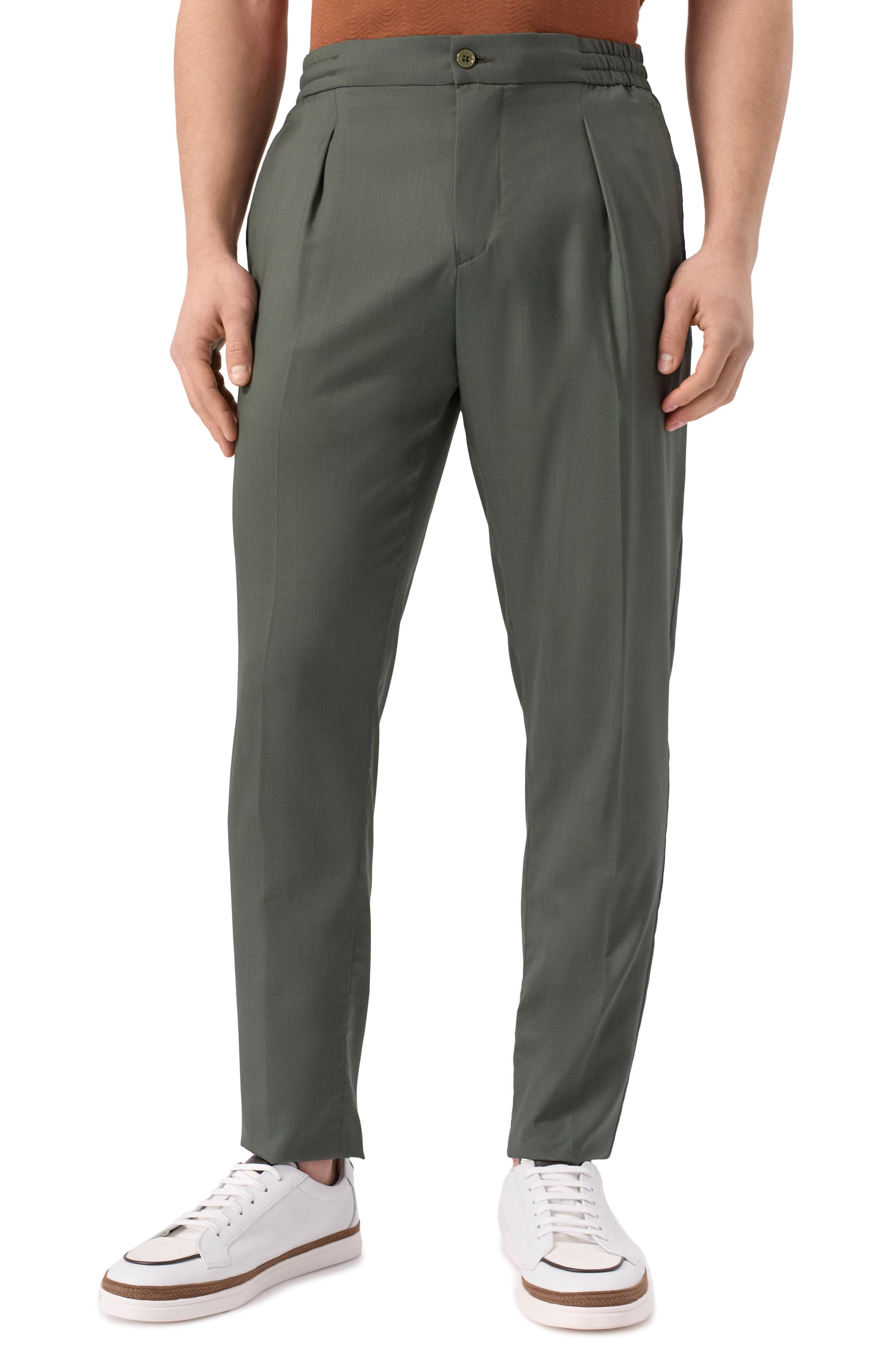 Брюки из шерсти и шелка MARCO PESCAROLO, арт. CHIAIA/5122, фото 3