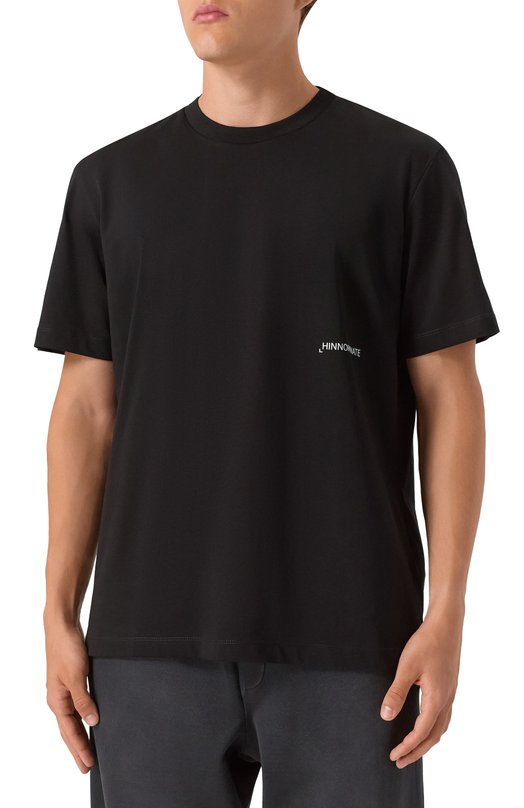 Хлопковая футболка HINNOMINATE HMABM01373 Чёрный  HMABM01373 Фото 3