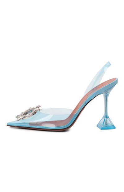 Комбинированные туфли begum AMINA MUADDI, арт. BEGUM GLASS/PVC/LIGHT BLUE, фото 3