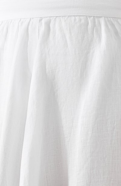 Льняная юбка 120% LINO белого цвета по цене 18400 руб., арт. P0W5099/B317/000, фото 5 Льняная юбка 120% LINO, арт. P0W5099/B317/000, фото 5