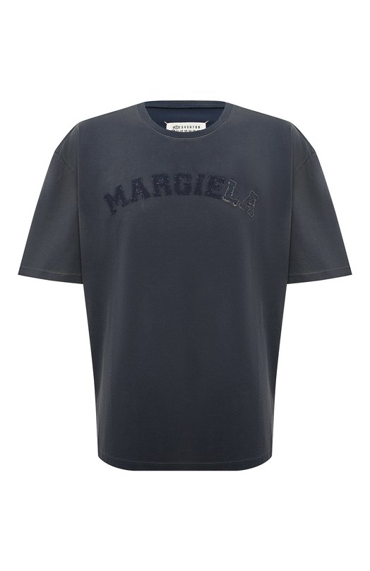 

Хлопковая футболка Maison Margiela, Синий
