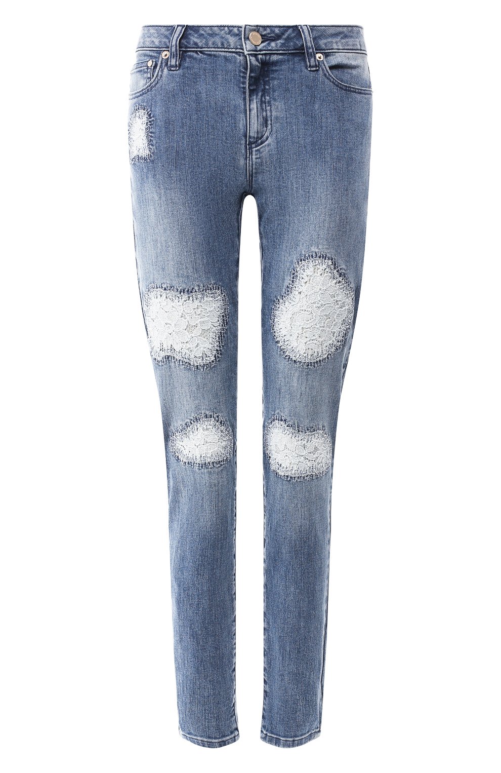Джинсы с кружевными вставками MICHAEL MICHAEL KORS, арт. MH89CR76TW, фото 1