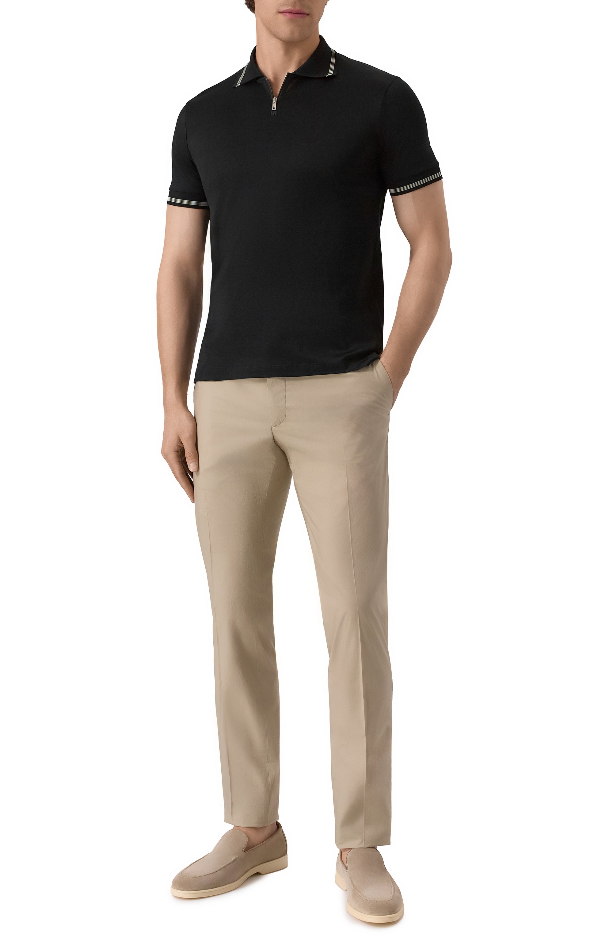 Хлопковое поло DANIELE FIESOLI, арт. SE1203, фото 2