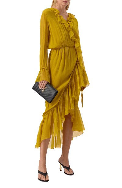 Текстильные мюли opyum 85 SAINT LAURENT, арт. 862941/9QNCV, фото 3