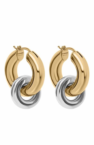 Серьги со съемной частью JIL SANDER, арт. J56VG0002 J12003/G0LD, фото 3