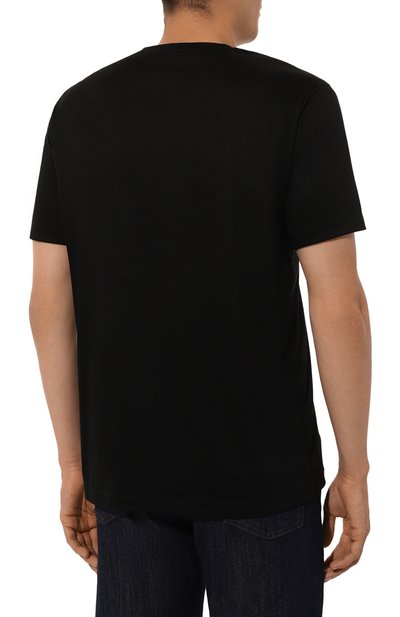 Хлопковая футболка GIORGIO ARMANI, арт. 6LSM90/SJTKZ, фото 4