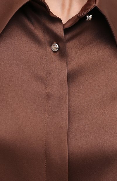 Блузка NANUSHKA, арт. ALICE_BR0WN_SLIP SATIN, фото 5