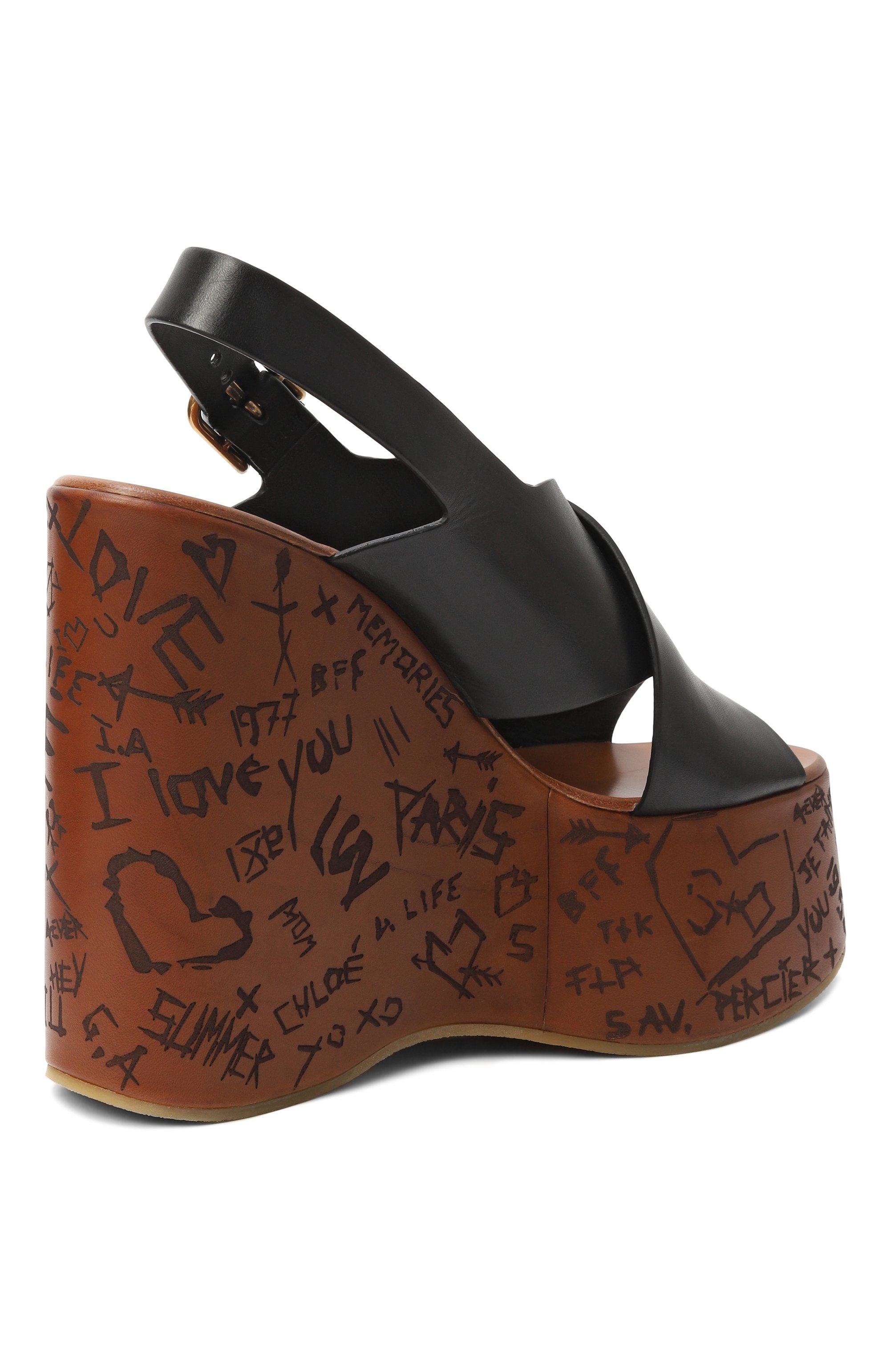 Кожаные босоножки maxime CHLOÉ, арт. CHC24A02YLU, фото 5