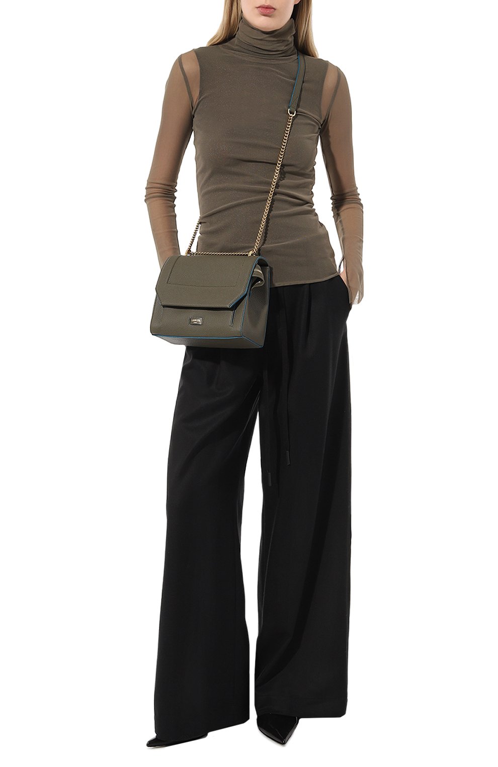 Сумка ninon LANCEL хаки цвета по цене 79950 руб., арт. A11747, фото 7 Сумка ninon LANCEL, арт. A11747, фото 7