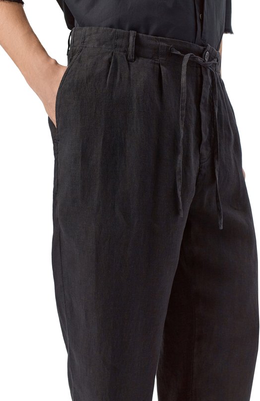 Льняные брюки Hannes Roether PA21PER.602 Чёрный  PA21PER.602 Фото 5