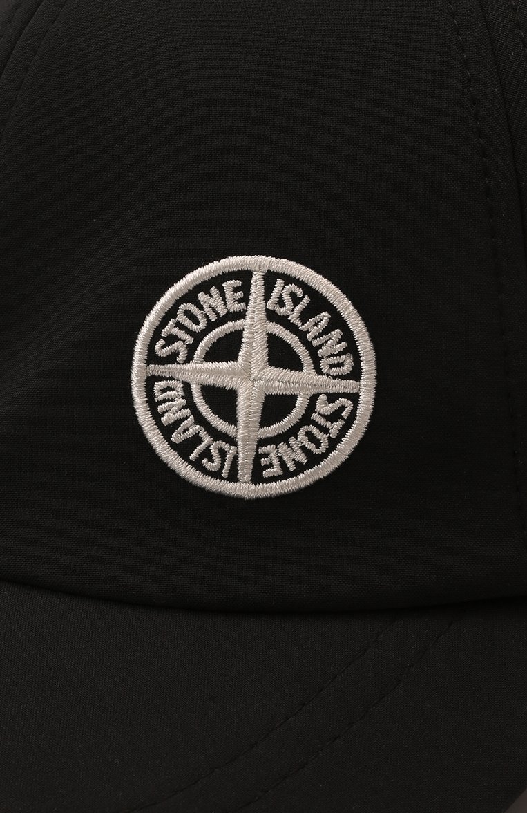 Мужская бейсболка STONE ISLAND черного цвета, арт. 761599227 | Фото 4 (Материал: Текстиль, Синтетический материал; Нос: Не проставлено)
