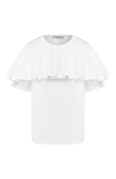 Женская хлопковая футболка VALENTINO, арт. TB0MG06J5G4