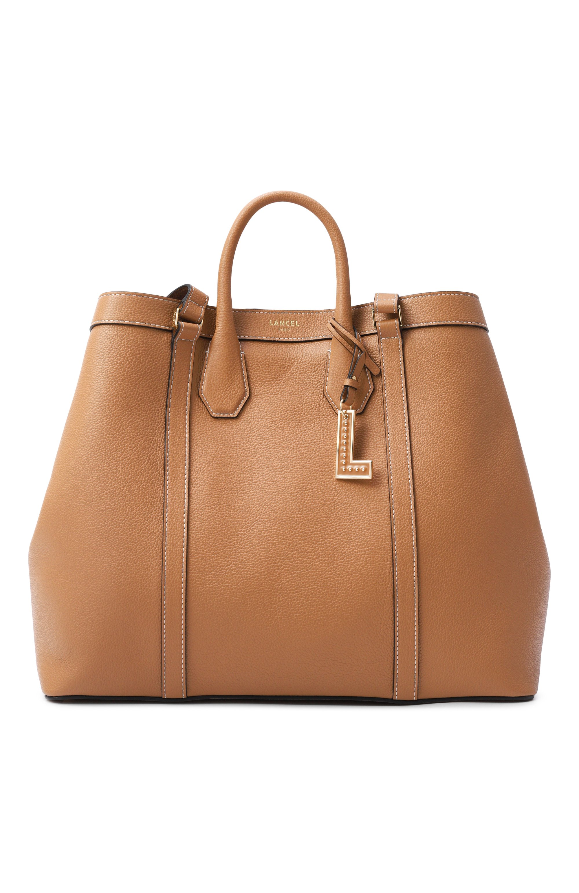 Сумка-тоут belleville LANCEL светло-коричневого цвета по цене 78650 руб., арт. A13738, фото 1 Сумка-тоут belleville LANCEL, арт. A13738, фото 1